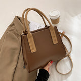 Square Tote Bag 2021 Fashion New High-quality PU Leather Women's Designer Handbag Chain Shoulder Messenger Bag with Handle