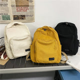 Vvsha New Vintage Canvas Backpack Women Solid Color Women Classic Shoulder Bag Fashion Schoolbag for Teenage Girl Backpacks Travel Bag