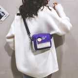 Fashion Women Canvas Printing Star Casual Messenger Bag Korean Mini Student Bag Simple Casual Lady Flap Shoulder Bag