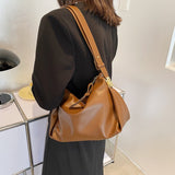 Small Soft PU Leather Shoulder Crossbody Bags for Women 2021 Winter Luxury Lady Handbags and Purses Solid Color Black Simple