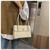 Vvsha Simple Fashion Single Shoulder Bridal Bag For Women Luxury Top-Handle Underarm Purses And Handbags Women's Leather Shopper Bag