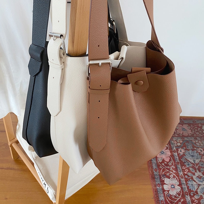 Christmas Gift vintage tote women shoulder bags designer handbags luxury soft pu leather messenger bag casual large capacity composite bag 2020