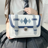 Vvsha  Retro Printing JK Uniform Bag Casual Student Girl’s Peppy Style All-Matched Bag F433