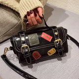 Christmas Gift DORANMI Vintage Boston Bags For Women 2021 Metal Appliques Small Handbag Female Shoulder Bag Messenger Bolso Mujer BG048