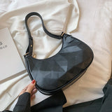 Half Moon Underarm Bag 2021 Summer New High-quality PU Leather Women's Designer Handbag Luxury brand Shoulder Messenger Bag