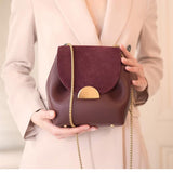 Luxury Designer Bucket Bags New Small Chain Handbags Women Leather Shoulder Bag Lady France Famous Brand Cross Body Bag 924