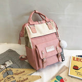 Vvsha Backpacks for School Teenagers Girls Cute Ring Bag Designer Travel Laptop Backpack Women Notebook Back Pack Patchwork Bagpack