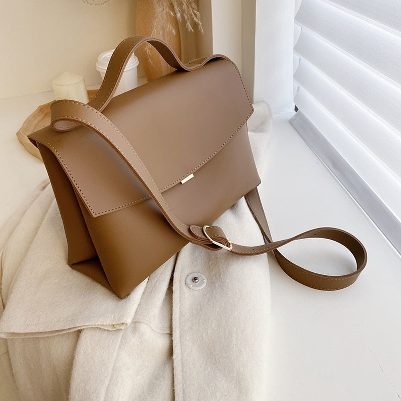 Vvsha Vintage Fashion Female Tote Bag 2022 New High Quality PU Leather Women's Designer Handbag High capacity Shoulder Messenger Bag