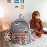 Women Korean Style  Backpack Kawaii Travel Shoulder Bag for Tennage Girls  Multi-purpose Casual Ladies Small School Backpack