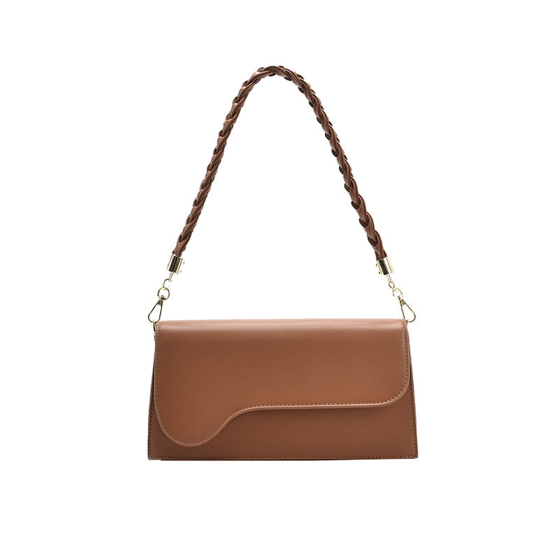 Christmas Gift Simple Style Small PU Leather Crossbody Bags For Women 2020 Elegant Baguette Bag Shoulder Handbags Female Travel Hand Bag