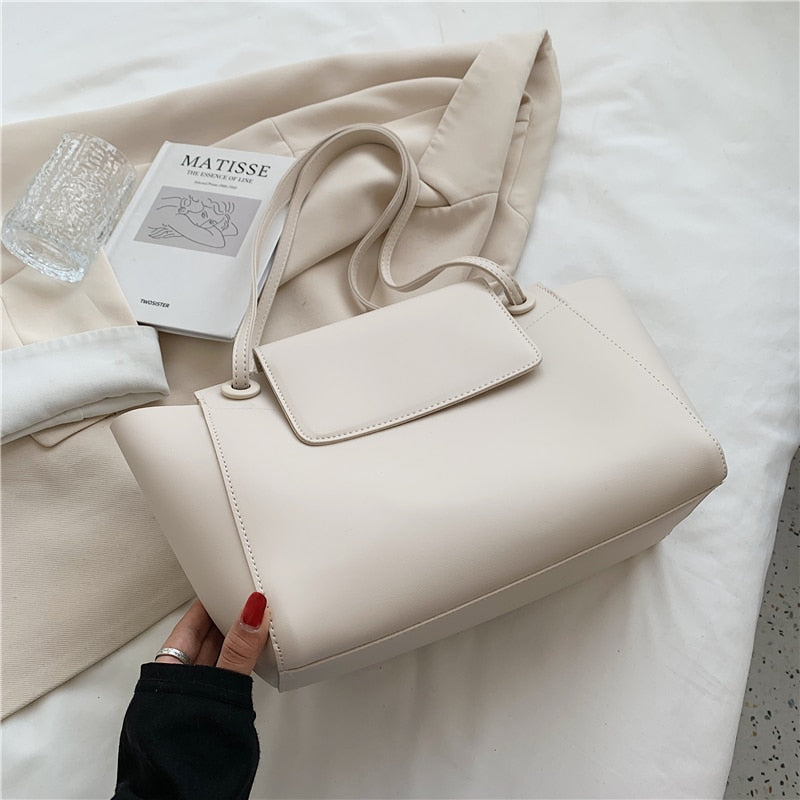 Women PU High Capacity Big Shoulder Crossbody Bags 2021 Good Quality Winter Fashion Travel Tote Handbags and Purses 2pcs/set