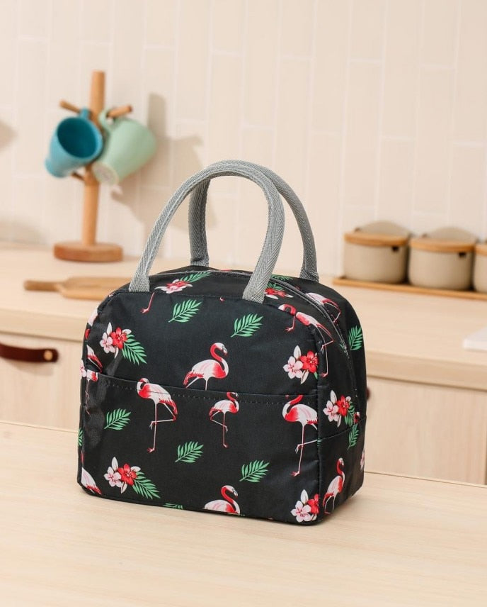 Vvsha Waterproof Picnic Lunch Bag Portable Oxford Canvas Tote Bags Food Storage Bags For Women Lunch Box Printing Thermal Bag L1
