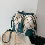 с доставкой 2021 New PU Leather Crossbody Bags for Women French Texture Popular Bag Women's Bag Drawst Shoulder Bag