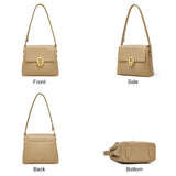 FOXER Soft Leather Casual Messenger Bag Ladies Luxury High-Quality Large-Capacity Handbag Women Fashion Underarm Shoulder Bag