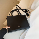 Back to College Solid color Large Tote bag 2021 Fashion New Quality PU Leather Women's Designer Handbag High capacity Shoulder Messenger Bag