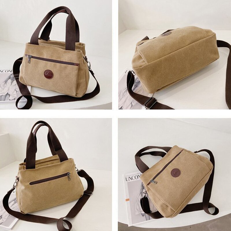 Women Casual Handbags Canvas Crossbody Bag for Woman Big Capacity Shoulder Tote Female Shopping Designer Messenger Bags bolso