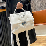 Christmas Gift Luxury Space Cotton Women's Handbags Down High Capacity Crossbody Bags for women Soft Pu Leather Shoulder Bag woman Women's bag