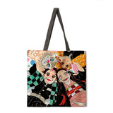 Anime Ghost Blade Tote Bag Ladies Shoulder Bag Foldable Shopping Bag Outdoor Beach Bag Ladies Handbag