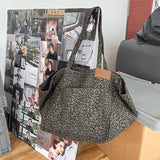 NEW Women Bag Woman Handbags Leopard Casual Tote Shopping Bag Vintage One Shoulder Bags Women Handbags Fashion 2021 Casual