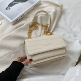 с доставкой Popular Chain Bag Handbag 2020 New Fashion Wild Shoulder/Crossbody Bag Net Red Texture Square Sling Bag