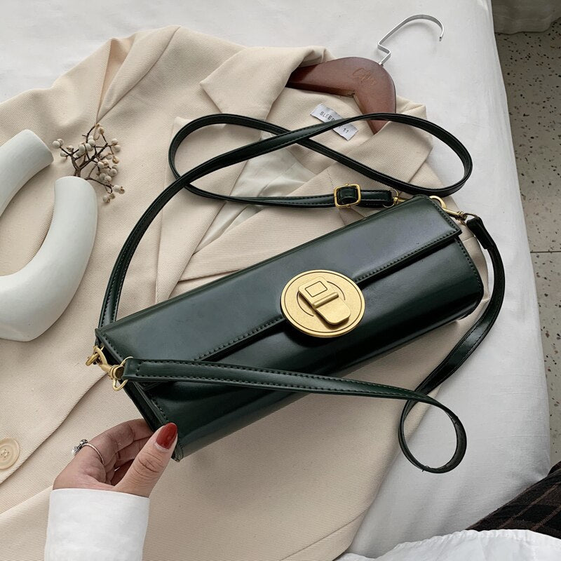 с доставкой Style Simple Designer Small PU Leather Shoulder bag for Women 2020 Women's TrendHandbags Branded Trending Hand Bag