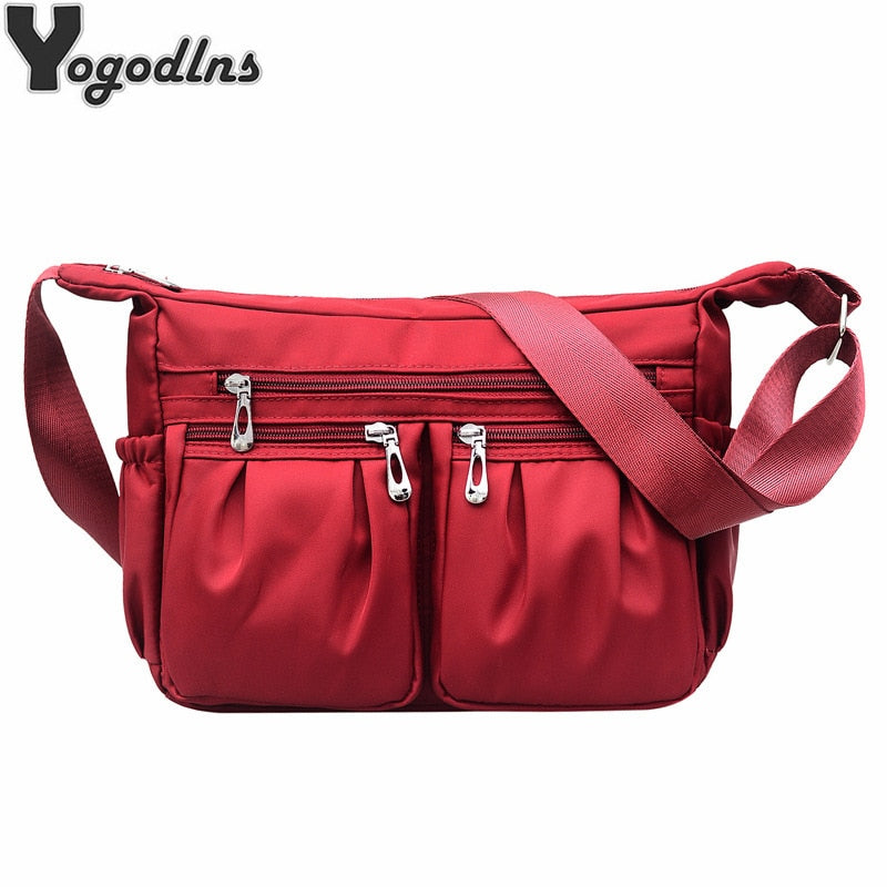 Fashion Women Shoulder Messenger Bag Waterproof Nylon Oxford Lightweight Package Large Capacity Casual Trave Bag Crossbody Bag