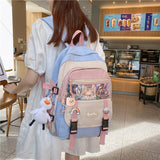 Christmas Gift DCIMOR New Waterproof Nylon Women Backpack Female Multi-pocket Travel Bag Rucksack Kawaii Bookbag for Teenager Girl Schoolbag