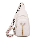 Fashion Tassels Women Crossbody Bags Diamond Chest Bag for Girl soft PU leather female Waist Belt Bag wallet phone purse handbag