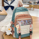 Christmas Gift DCIMOR New Waterproof Nylon Women Backpack Female Multi-pocket Travel Bag Rucksack Kawaii Bookbag for Teenager Girl Schoolbag
