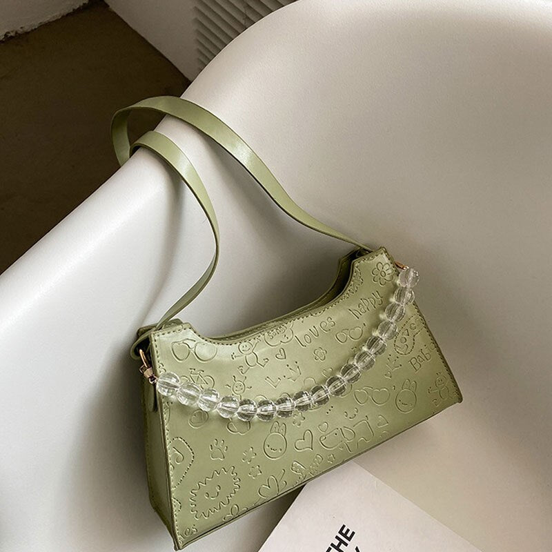 Fashion Small Handbags For Women 2021 Pu Leather Female Shoulder Bags Designer Spring Lady Crossbody Bag And Solid Color Purse