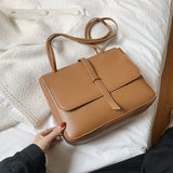 Christmas Gift Niche Design Fall/winter Retro Bag 2021 New Female Casual Messenger Bag Senior Shoulder Bag Briefcase Underarm Bag Width: 30cm