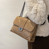 Lattice Square Crossbody bag 2021 Fashion New Quality PU Leather Women's Designer Handbag High capacity Shoulder Messenger Bag