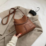 Bags For Women 2021 Newest Luxury Handbags Trendy Leather Bucket Bag Ladies Cat Bow-Knot Pattern Messenger Shoulder Bag Hot Sale