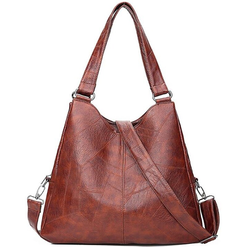 Vintage Bags for Women Leather Handbags Women Bag High Quality Soft Messenger Bags Female Shoulder Bag Black Ladies Large Bolsos