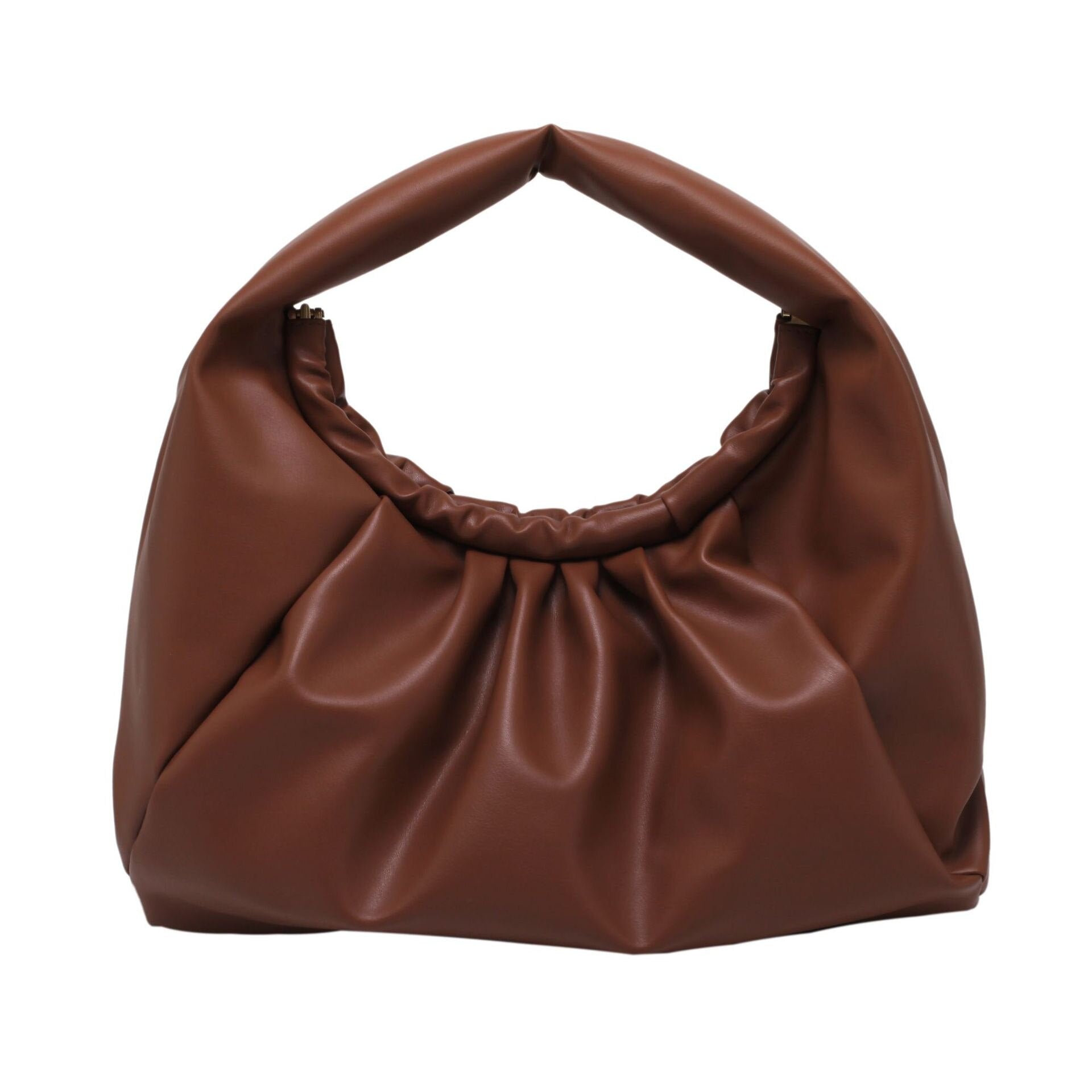 Vvsha Fashion Fold Underarm Shoulder Bag for Female Trendy Handbag Soft PU Leather Large Capacity Solid Color Luxury Designer Big Tote