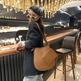Luxury women Bucket bag PU leather female purse and handbag Large capacity female Shoulder Bags Ladies big Totes bolsas brown