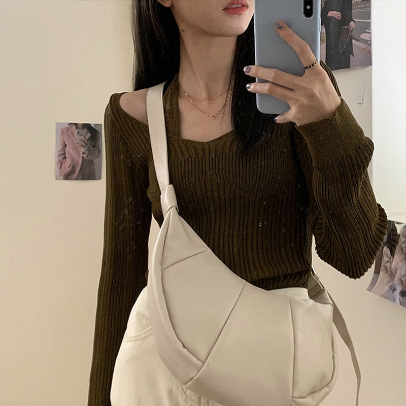 Christmas Gift New Women's Fashion Soft Leather Hobos Bag Versatile Pleated Vintage Shoulder Crossbody Bags Zipper Solid Bags With Wide Strap