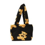 Vvsha Casual Fur Tote Handbag Women's Shoulder Bag Autumn Luxury Brand Designer Totes Handbag Leopard Bolsa Feminina B732