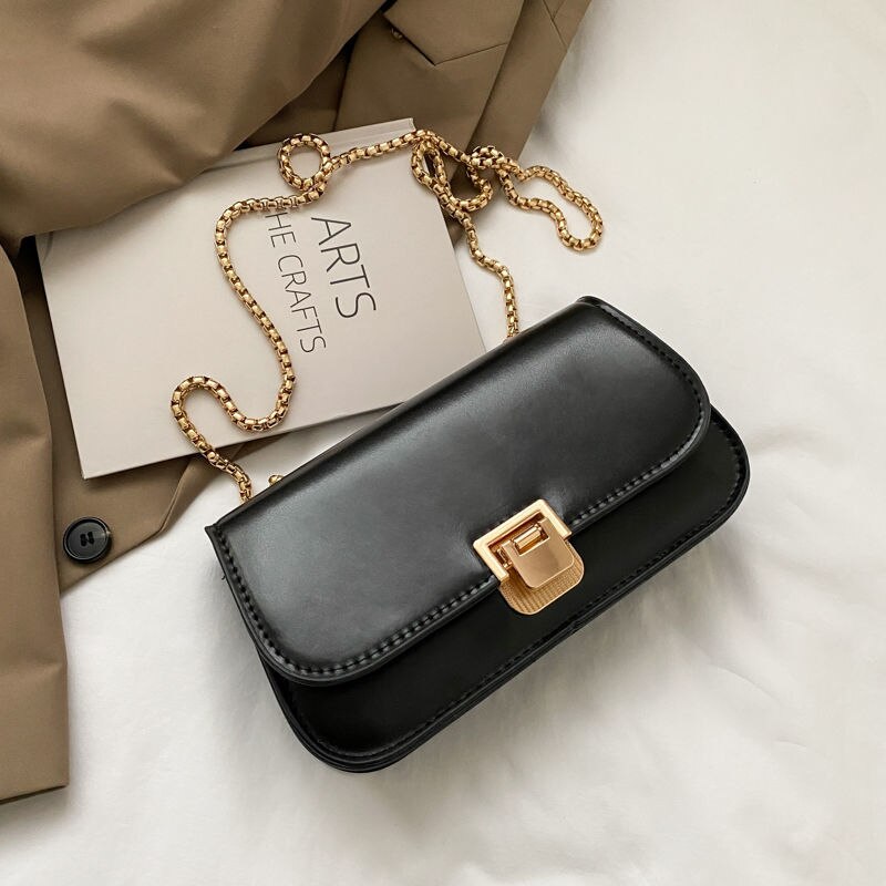 Shoulder Bag Underarm Crossbody Bag Backpack Female Messenger Chain Luxury Bag Purse Small PU Leather Retro Handbags Fashion