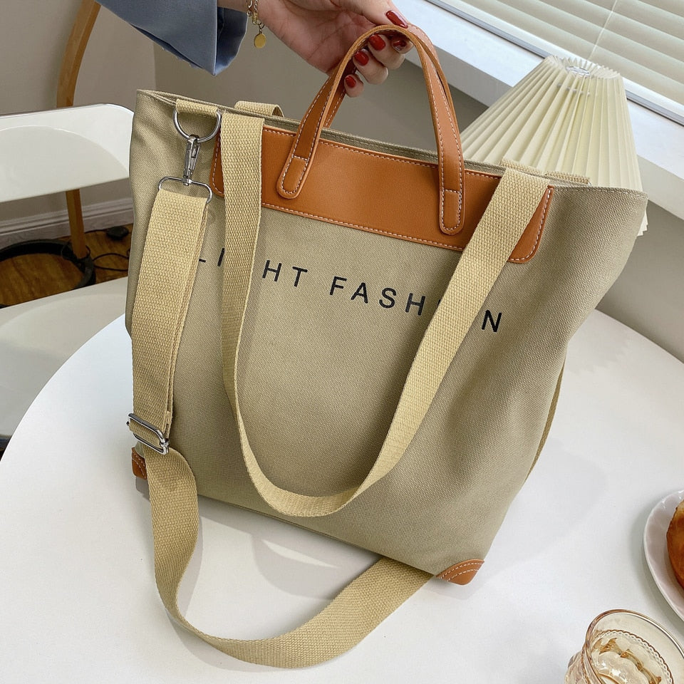 khaki handbag for women 2021 new luxury handbags canvas tote bag purses crossbody shoulder baguette bag Shopping bucket bags
