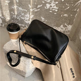 High Quality Soft PU Leather Crossbody Bag New Brand Designer Women's Shoulder Hand Bags Solid Color Fashion Female Handbag