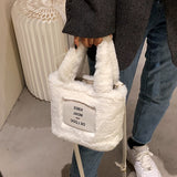Christmas Gift Autumn/winter Plush Bag 2021 New Female Bag Ins Niche Messenger Bag Handbag Hairy Bucket Bag Shoulder Bag