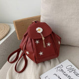 Christmas Gift DORANMI Dumpling Backpack Women's Schoolbag 2020 Luxury Brand Designed Female Rucksack Flower Embroidery Back Bags Mochila BG981