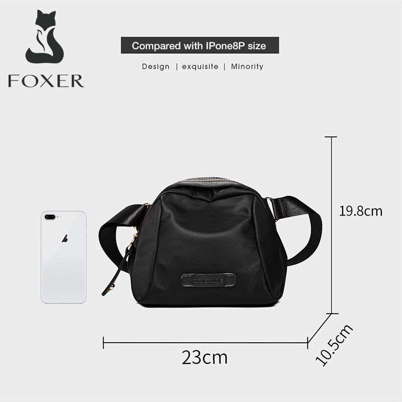 FOXER Oxford 2021 Women Crossbody Bag One-Shoulder Oxford Fashionable Canvas Bag Handbag Daily Casual Style