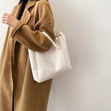 Vvsha Simple Fashion Soft PU Totes Bag For Women 2023 Designer Bags Large Capacity Ladies Handbags Solid Color Shopper Bolsa Feminina