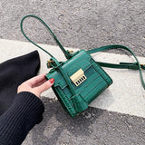 Christmas Gift Mini PU Leather Crossbody Bags For Women 2021 Summer Stone Pattern Shoulder Simple Handbag Female Tote Handbags