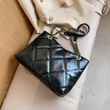Christmas Gift Large PU Leather Hand Bags For Women 2021 Elegant Shoulder Handbags Female Travel Totes Lady Chain Designer Branded Bag