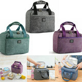 Christmas Gift Portable Lunch Bag New Thermal Insulated Lunch Box Tote Cooler Handbag Bento Pouch Dinner Container School Food Storage Bags