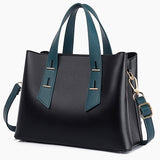 Vvsha Ladies Bags New Style Temperament Handbags Black Texture Atmosphere Commute Simple Shoulder Messenger Crossbody Bag Wholesale