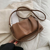 Christmas Gift Vintage Simple Small PU Leather Underarm Crossbody Shoulder Bags for Women 2021 hit Winter Branded Designer Handbags and Purses
